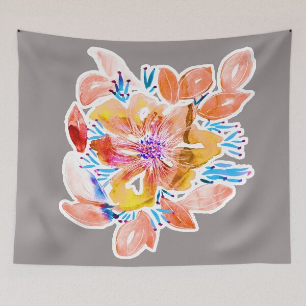 Item preview, Happy Flor (Watercolor) designed and sold by Happimola Designs.