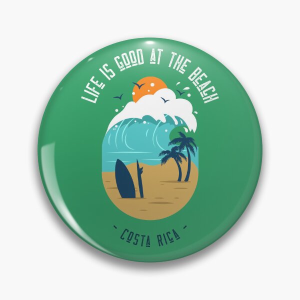Item preview, Life is good at the beach Costa Rica designed and sold by TropicalDesigna.