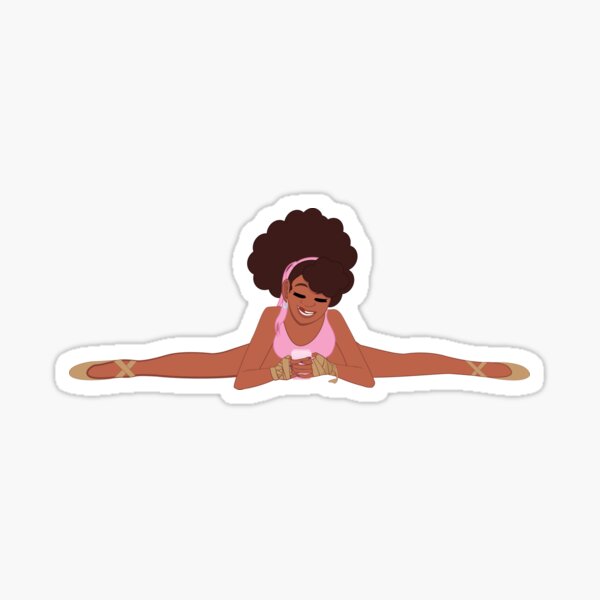 Ballerina Texting Sticker