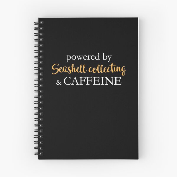 Item preview, Powered By Seashell Collecting And Caffeine designed and sold by theredteacup.