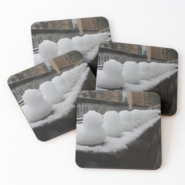 Item preview, A Line of Snow Ducks designed and sold by Joshua Littleford.
