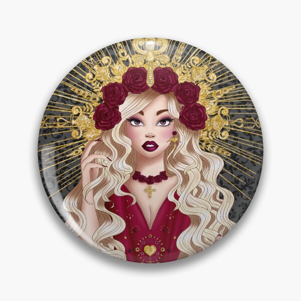 Item preview, Queen with roses - Square designed and sold by Mjs-Things.