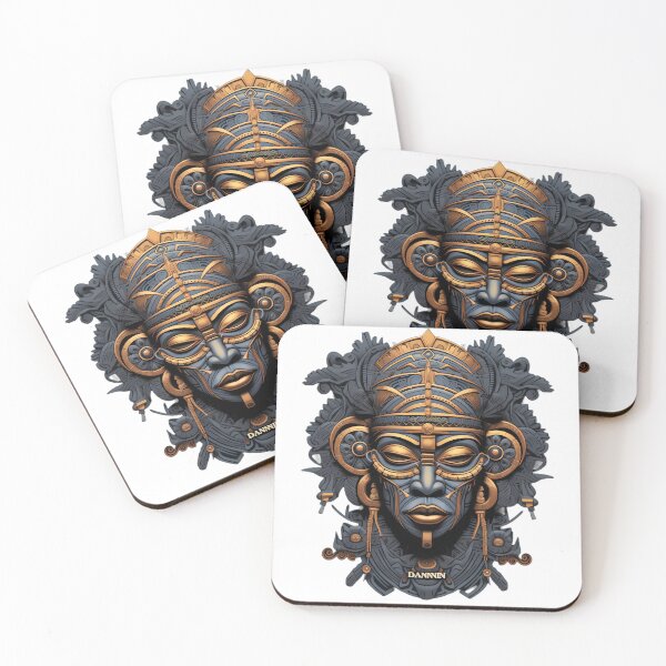 Item preview, indigenous art portrait of a man designed and sold by CaipiAttire.