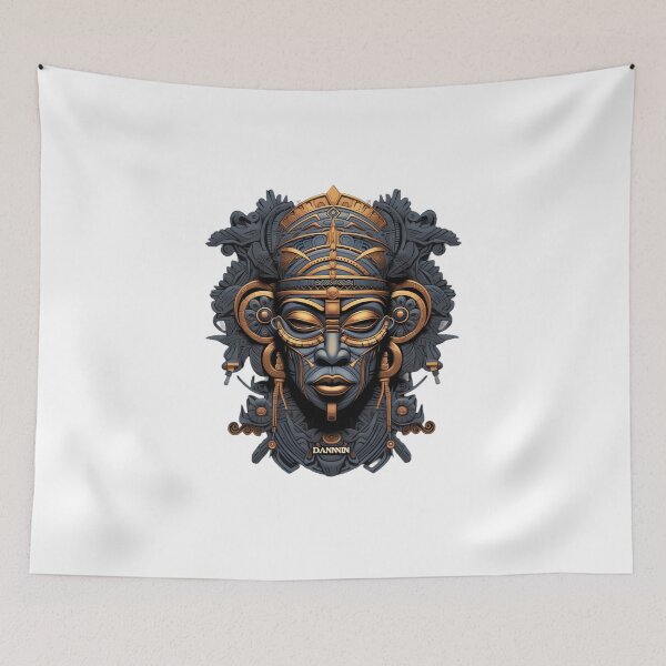 Item preview, indigenous art portrait of a man designed and sold by CaipiAttire.