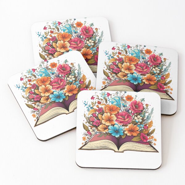 Item preview, Open Book with Wild Flowers Book Aesthetic designed and sold by ArtFromBeyond.
