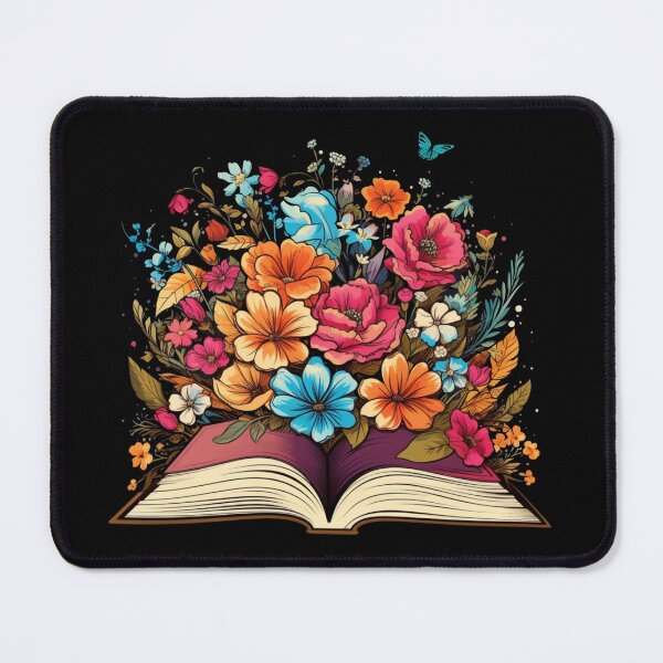 Item preview, Open Book with Wild Flowers Book Aesthetic designed and sold by ArtFromBeyond.