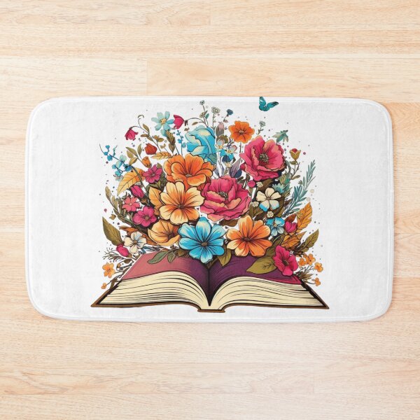 Item preview, Open Book with Wild Flowers Book Aesthetic designed and sold by ArtFromBeyond.
