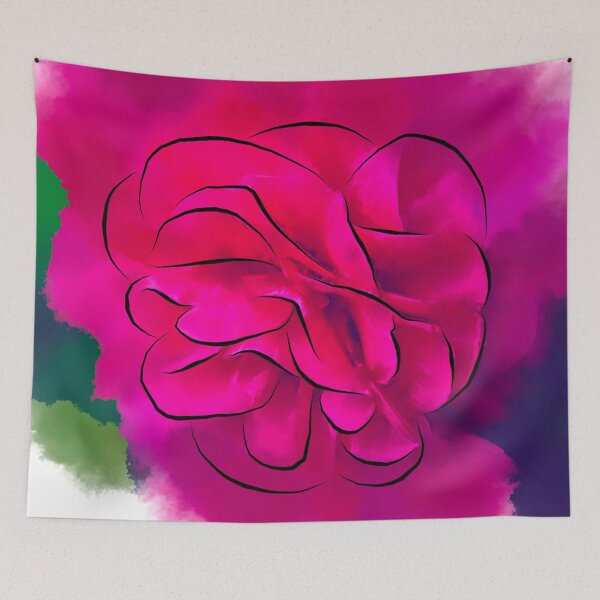 Item preview, Abstract Camellia In Red designed and sold by KirtTisdale.