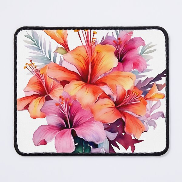 Item preview, Bright tropical flowers designed and sold by Mikkway.