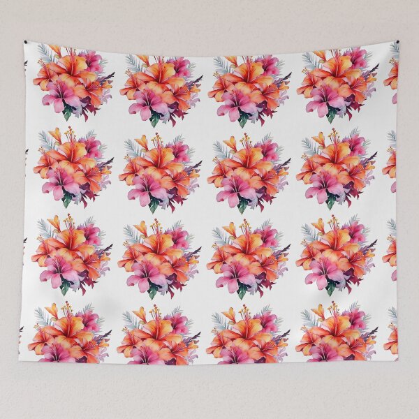 Item preview, Bright tropical flowers  designed and sold by Mikkway.