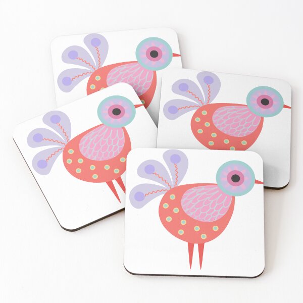 Item preview, Bird minimal colorful love story designed and sold by WawaArtsWork.