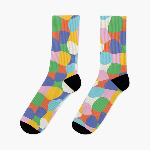 Item preview, Tablero de ajedrez ondulado multicolor Oh Happy Day designed and sold by bethmcmillian.