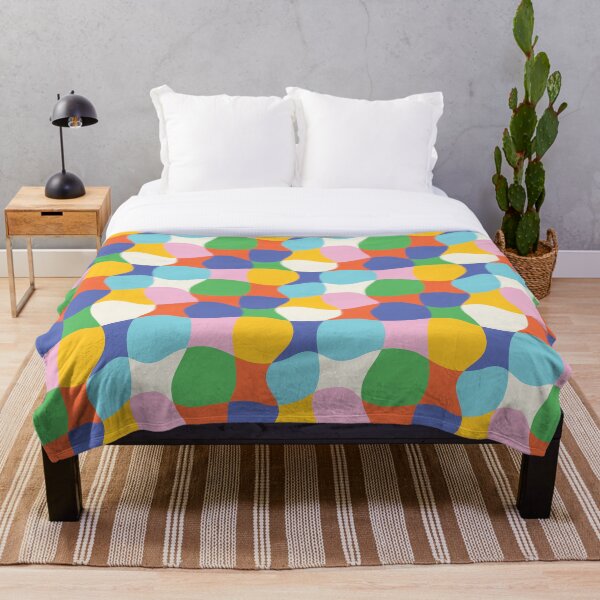 Aperçu de l'œuvre Damier ondulé multicolore Oh Happy Day créée et vendue par bethmcmillian.