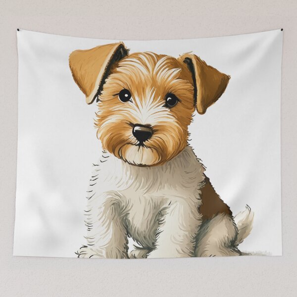 Item preview, Copy of Cute Dogs, Wire-fox-terrier, Room Decor, Set of Art Prints, Puppies Art, Art Prints, designed and sold by ArchieDid.