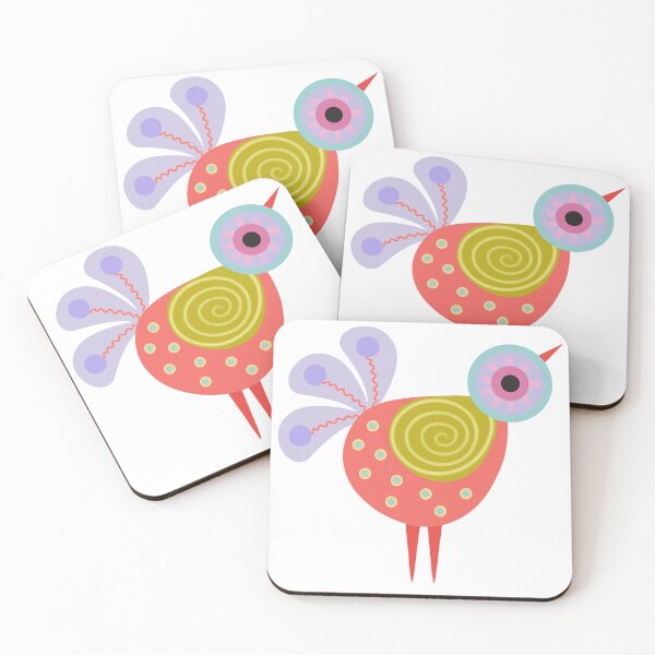 Item preview, Bird minimal colorful love story designed and sold by WawaArtsWork.