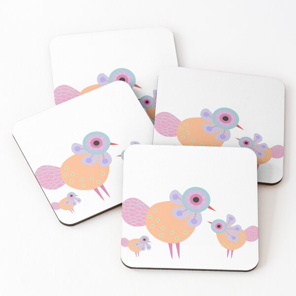 Item preview, Bird minimal colorful love story designed and sold by WawaArtsWork.