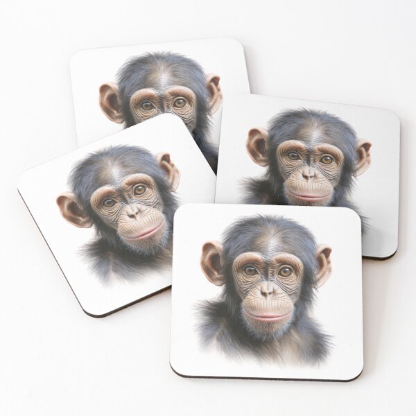 Item preview, Baby chimpanzee Pencil drawing designed and sold by TLCPhotoArt.