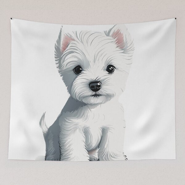 Item preview, Cute Dogs, West-highland-white-terrier, Room Decor, Set of Art Prints, Puppies Art, Art Prints, designed and sold by ArchieDid.