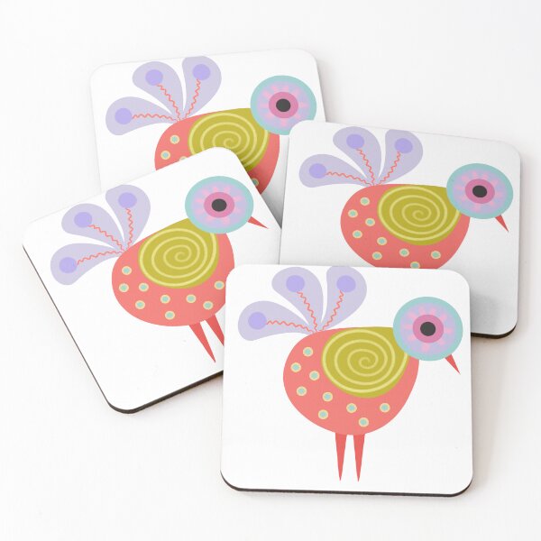 Item preview, Bird minimal colorful love story designed and sold by WawaArtsWork.