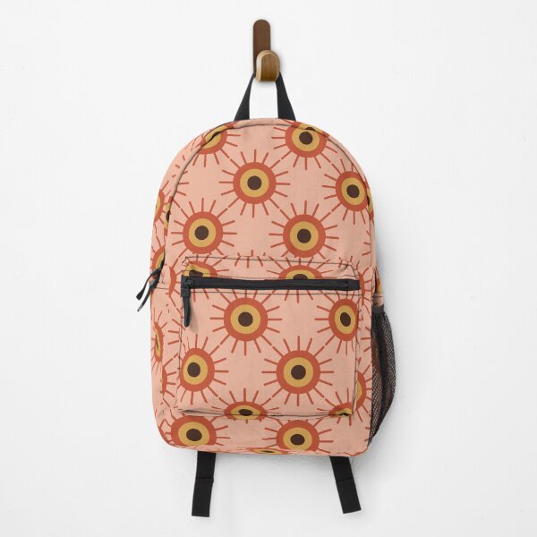 Item preview, Retro pattern backpack designed and sold by baggageboutique.