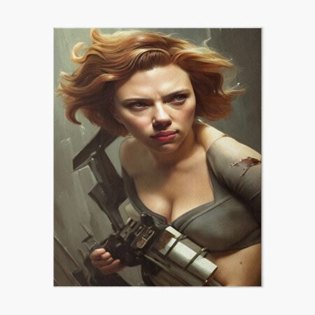 Scarlett Johansson 8x10 SIGNED REPRINT Poster Black Widow Marvel