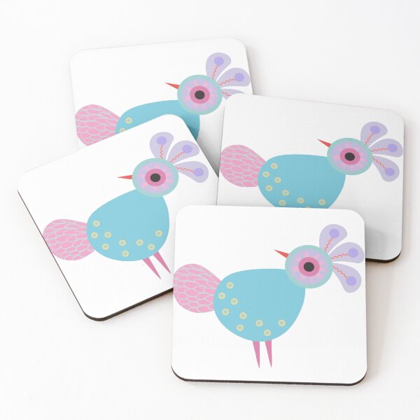 Item preview, Bird minimal colorful love story designed and sold by WawaArtsWork.