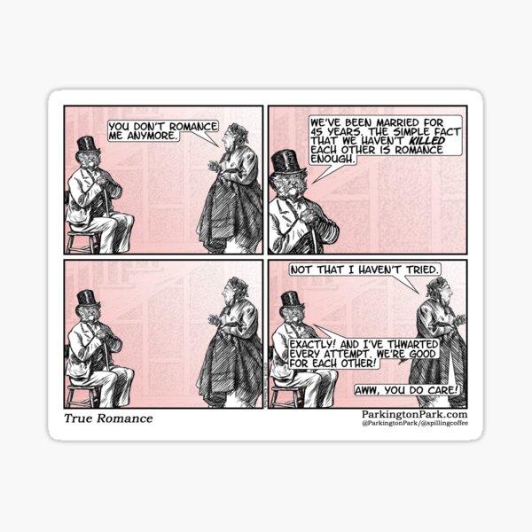 True Romance Comic Sticker