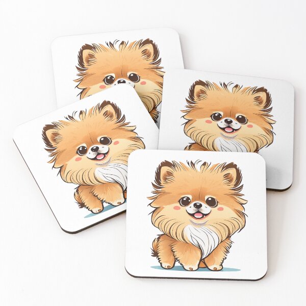Item preview, Cute Dogs, Pomeranian, Room Decor, Set of Art Prints, Puppies Art, Art Prints, designed and sold by ArchieDid.