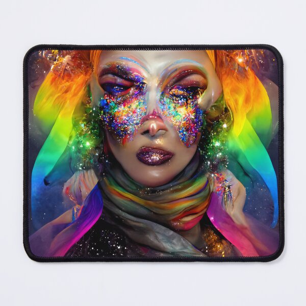 Item preview, "Neon Glow: Abstract Goddess of Drag" designed and sold by Art-Vortex-fr.