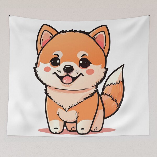 Item preview, Cute Dogs, Shiba-inu, Room Decor, Set of Art Prints, Puppies Art, Art Prints, designed and sold by ArchieDid.