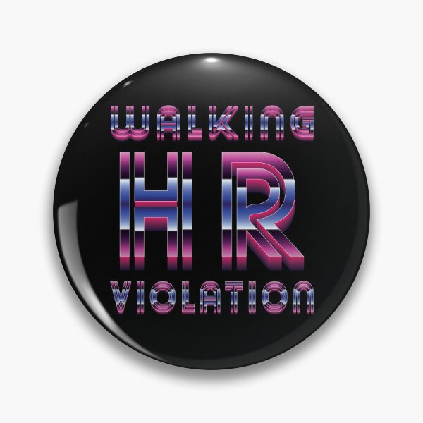 Item preview, Walking Hr Violation - 80s Neon designed and sold by Whimsical  Thinker.