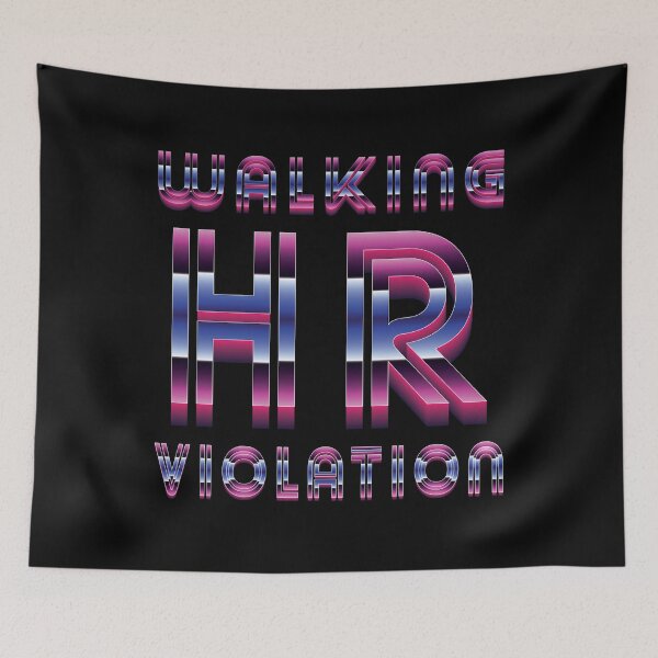 Item preview, Walking Hr Violation - 80s Neon designed and sold by Whimsical  Thinker.