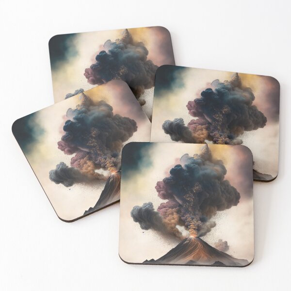 Item preview, A painting, an active Volcano designed and sold by SimpleWallArt.