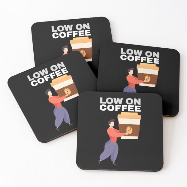 Item preview, Low On Coffee Social Battery designed and sold by ArtFromBeyond.
