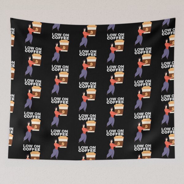 Item preview, Low On Coffee Social Battery designed and sold by ArtFromBeyond.