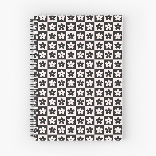 Item preview, Patrón de Tablero de Damas con Flores en Antracita y Beige, ¡un diseño “Jaque Mate”! designed and sold by StudioSquiggly.