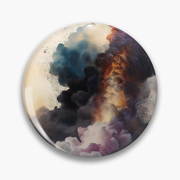 Item preview, An active Volcano, Colorful smoke designed and sold by SimpleWallArt.