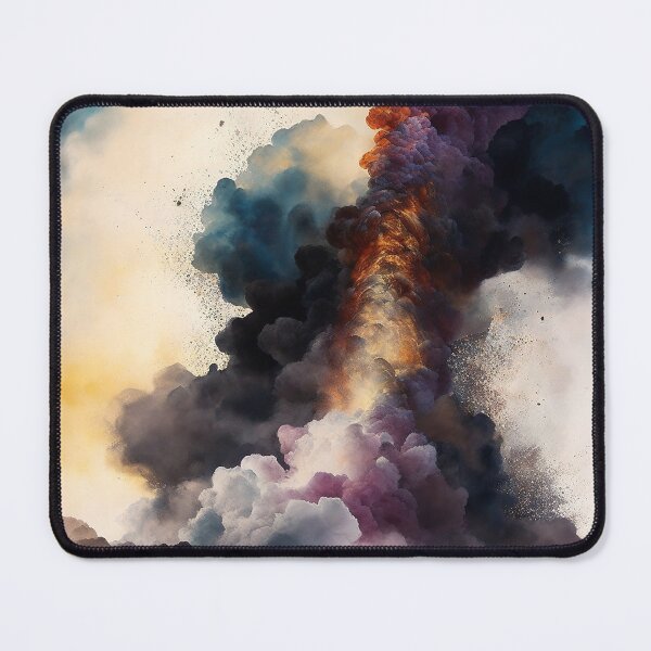 Item preview, An active Volcano, Colorful smoke designed and sold by SimpleWallArt.