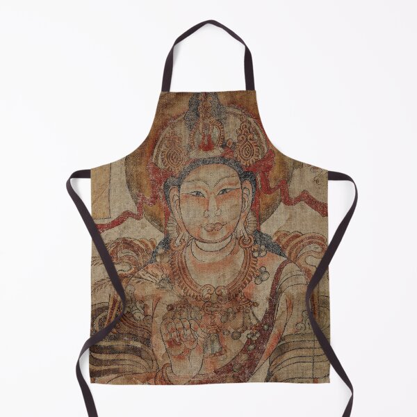 Item preview, Vintage Antique Historic Bodhisattvas on Canvas Painting designed and sold by Mulan-Prints.