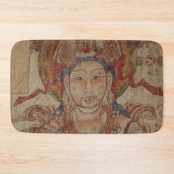 Item preview, Vintage Antique Historic Bodhisattvas on Canvas Painting designed and sold by Mulan-Prints.