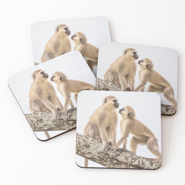 Item preview, Two Vervet Monkeys Tanzania Africa designed and sold by PhotoArt by Joan Carroll.
