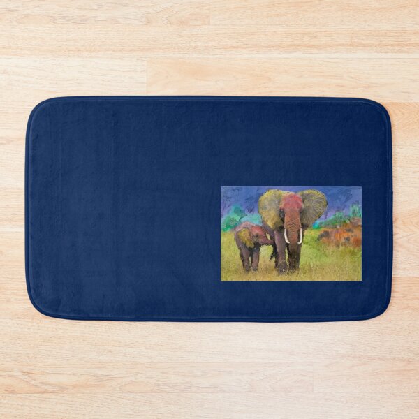 Item preview, Mother and Baby African Elephants on grassland Long  designed and sold by galvinbaker.