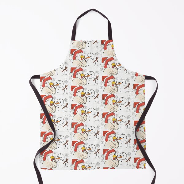 Item preview, Christmas chicken with snowman and snowflakes designed and sold by Anmioma.