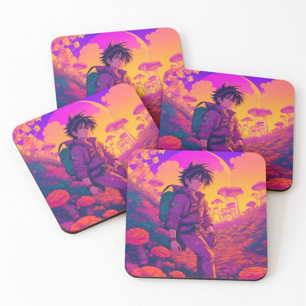 Item preview, 90's style Akira Girl in a field of Pot and Magic Mushrooms FULL designed and sold by wojysmokes.