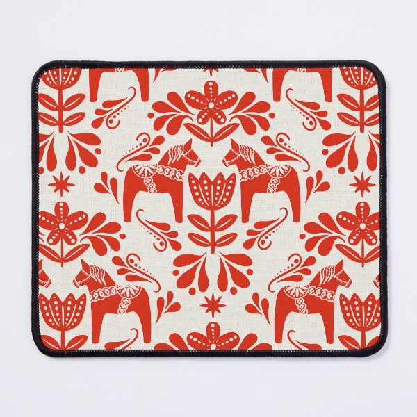 Item preview, Folk Art Dala Horse - Cream and Red designed and sold by Paige Brady Design.