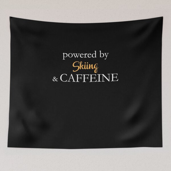 Item preview, Powered By Skiing And Caffeine designed and sold by theredteacup.