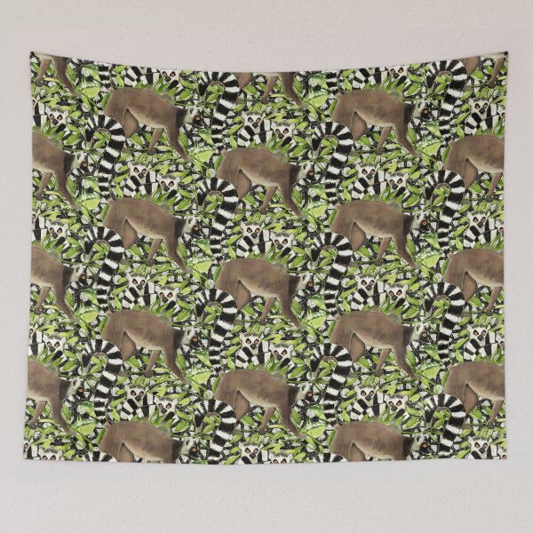 Item preview, Amazing Ring-tailed Lemurs of Madagascar designed and sold by AntiqueImages.