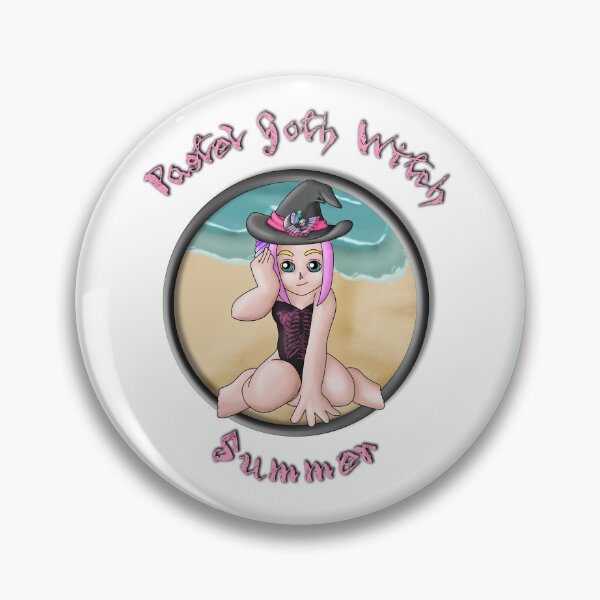 Item preview, Pastel Goth Witch Beach Day (with Text) designed and sold by mxminty.