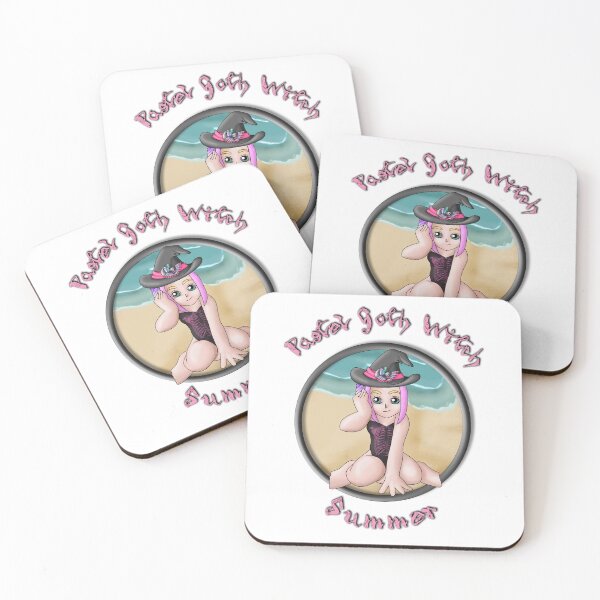 Item preview, Pastel Goth Witch Beach Day (with Text) designed and sold by mxminty.