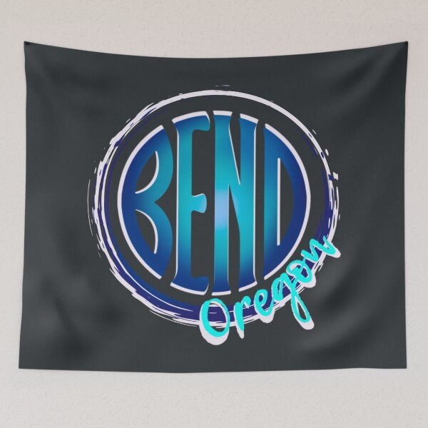 Item preview, Blue and Teal Bend Oregon designed and sold by Mepatch.